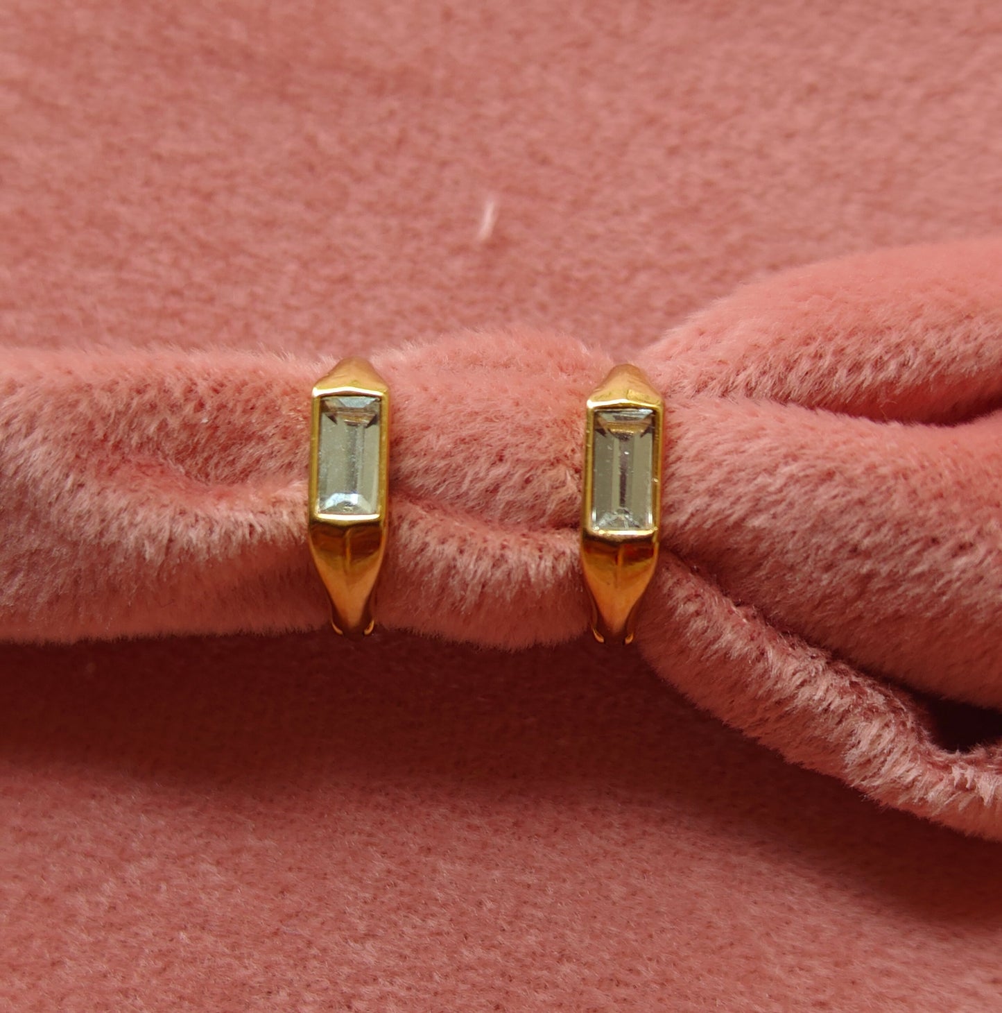 Baguette Hex Hoops