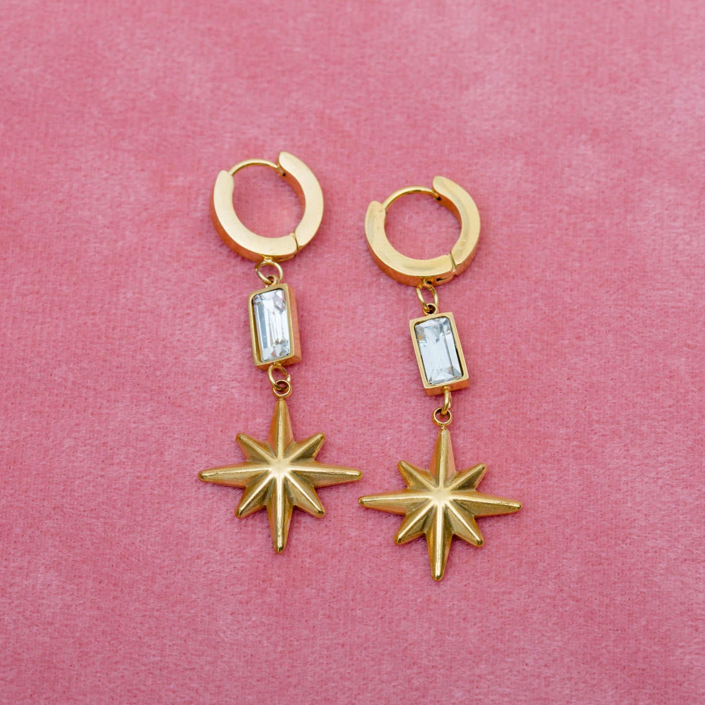 Baguette Star Dangles