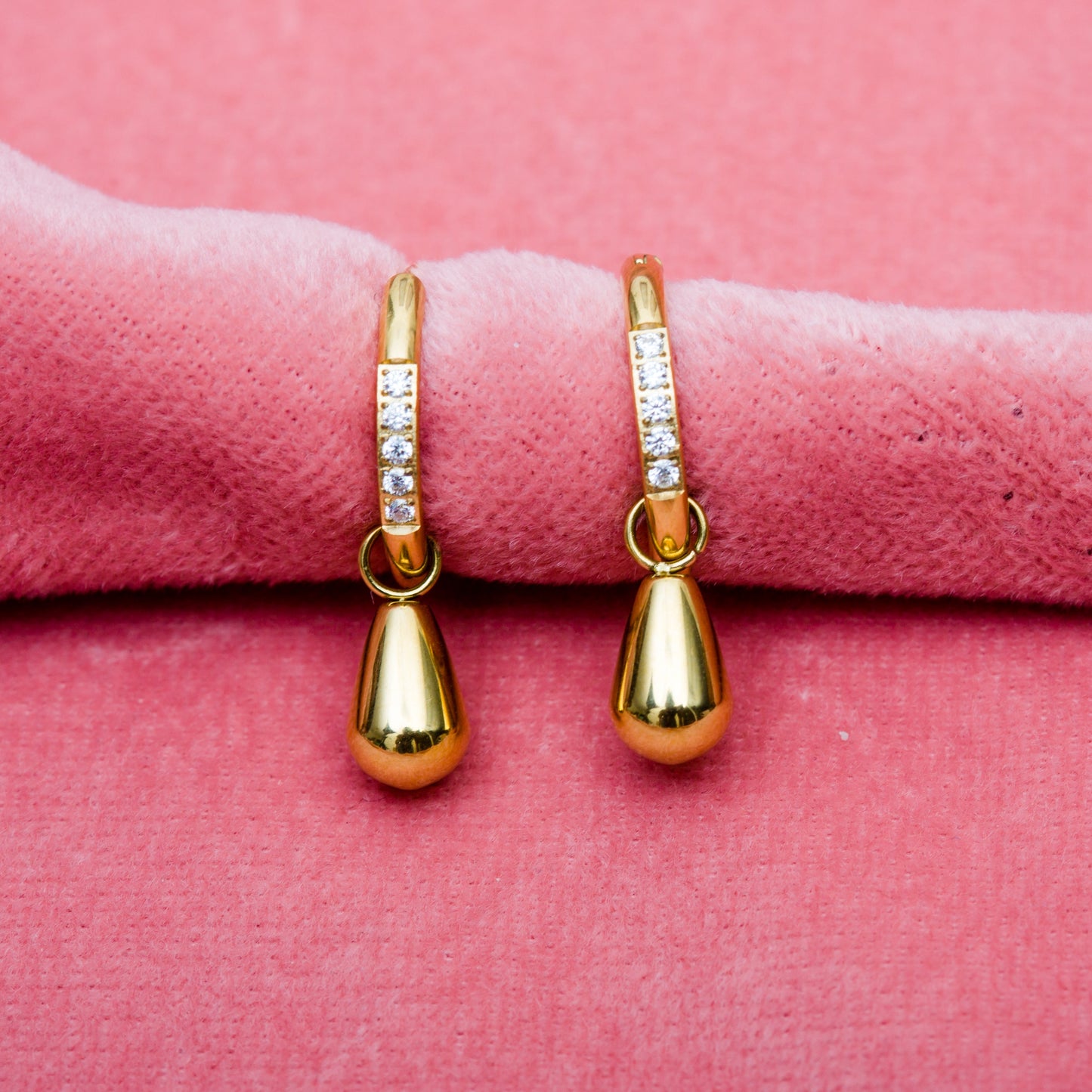 Twinkle Drop Hoops