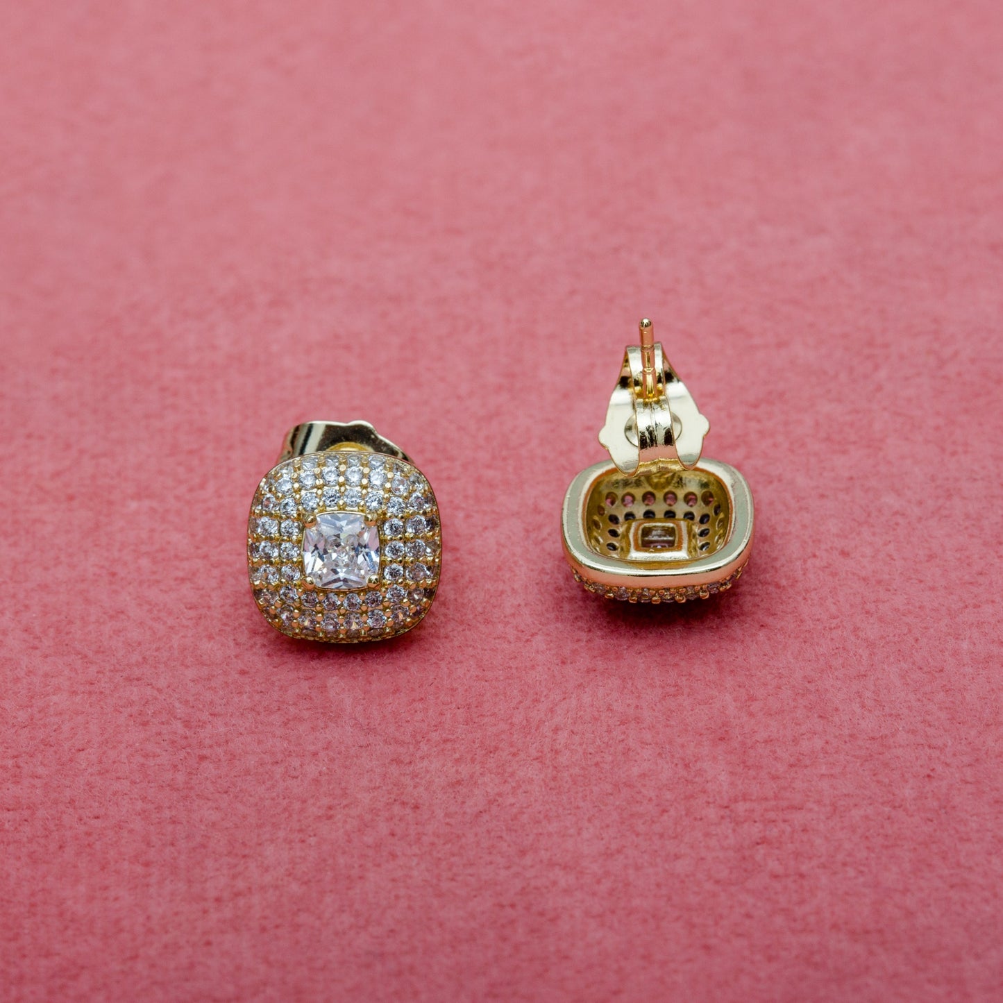 Halo Square Studs