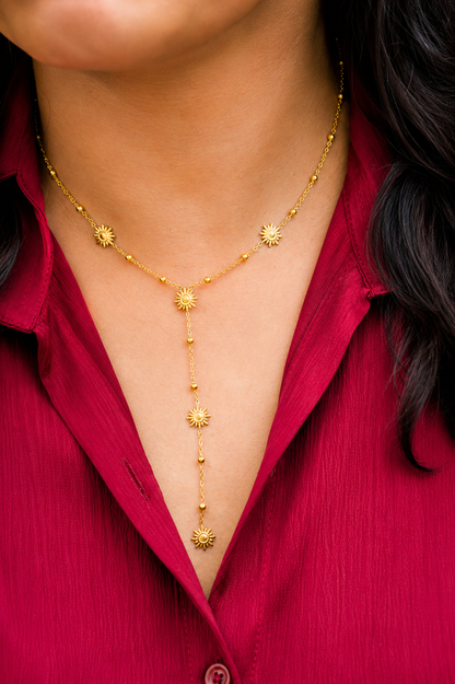 Solar Flare Y-Necklace