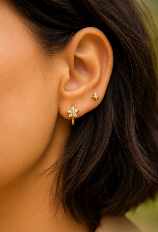 Starlight Stud Hoops