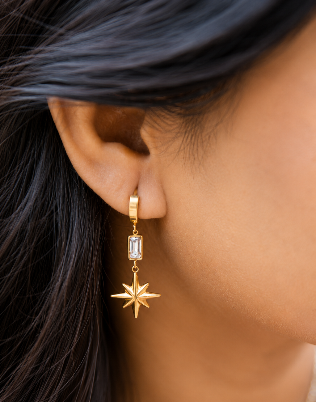 Baguette Star Dangles