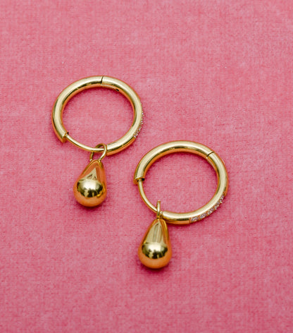 Twinkle Drop Hoops