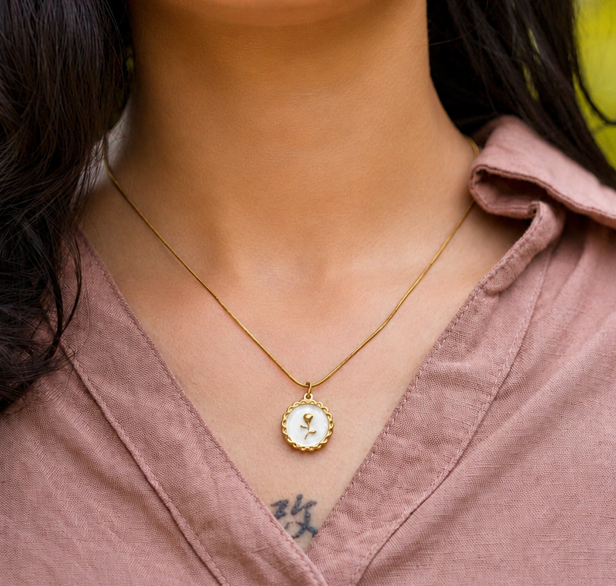 Rose Cameo Medallion