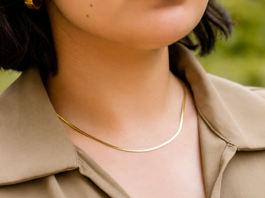 Aurora Herringbone Necklace