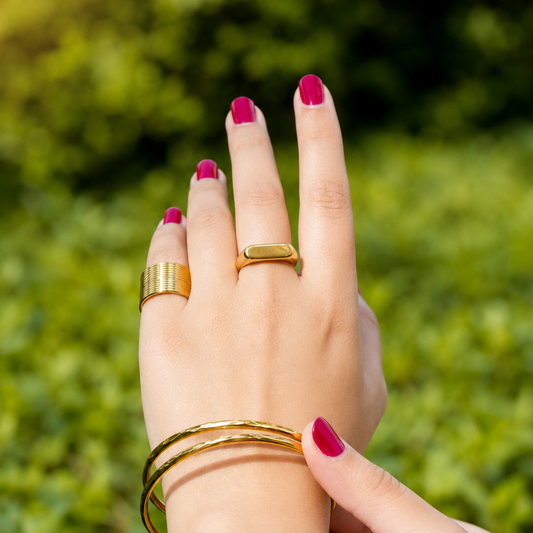 Minimalist Plate Ring